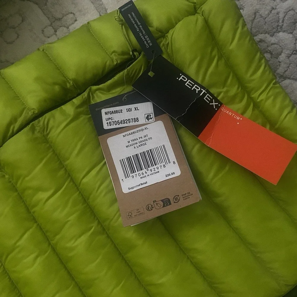 THE NORTH FACE TERRA PEAK JACKET‎ MENS XL NWT MEADOW GRASS/FOREST OLIVE